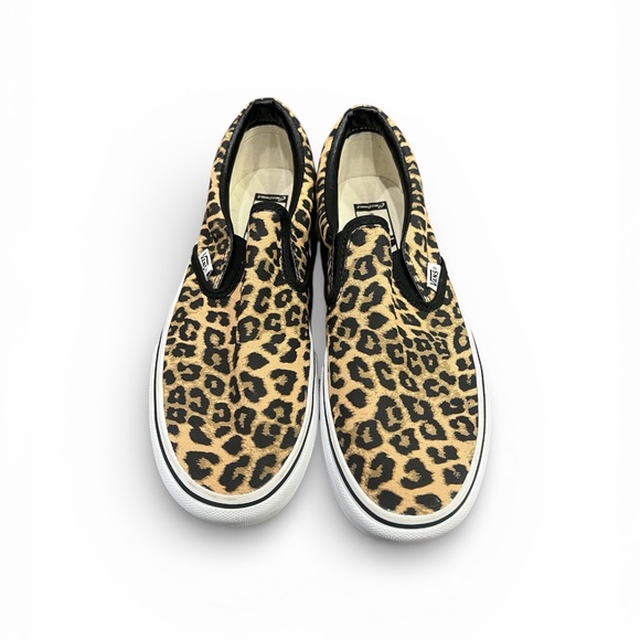 Vans Shoes - ‼️SOLD ‼️Vans Classic Slip-On Platform Leopard Print Sneakers